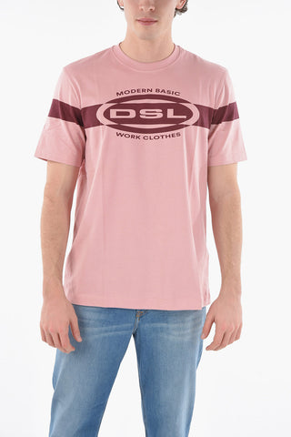 Crew-Neck T-JUST-HS1 T-Shirt with Contrasting Print