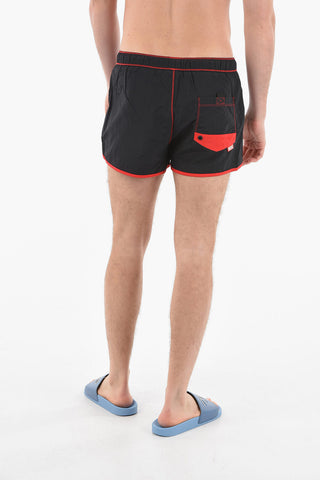 RED TAG Visible Stitching Nylon BMBX-REEF-30 Swim Shorts