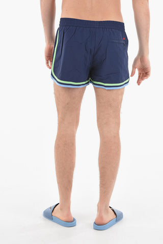 RED TAG Costume da Bagno Boxer BMBX-REEF-30 in Nylon con Bande a Contrasto