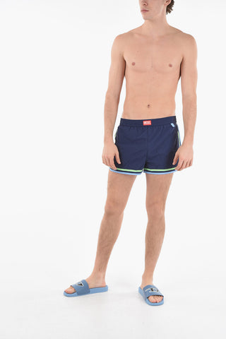 RED TAG Costume da Bagno Boxer BMBX-REEF-30 in Nylon con Bande a Contrasto