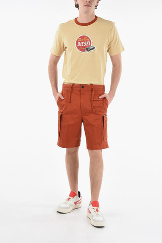 Shorts Cargo P-COR in Cotone con Passanti