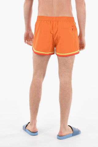 RED TAG Costume da Bagno Boxer BMBX-REEF-30 in Nylon con Bande a Contrasto