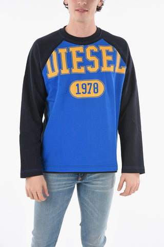 Front Printed Crew-neck S-RAGLEN Sweatshirt