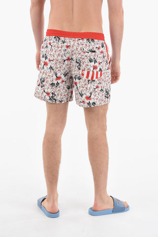 RED TAG Costume da Bagno Boxer BMBX-CAYBAY a Fantasia Floreale