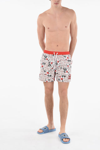 RED TAG Costume da Bagno Boxer BMBX-CAYBAY a Fantasia Floreale