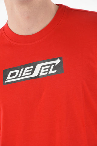 Logo Printed T-DIEGOR-HS1 T-Shirt