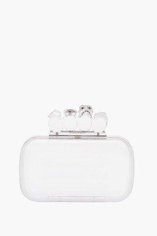 Transparent SKULL FOUR RING Clutch
