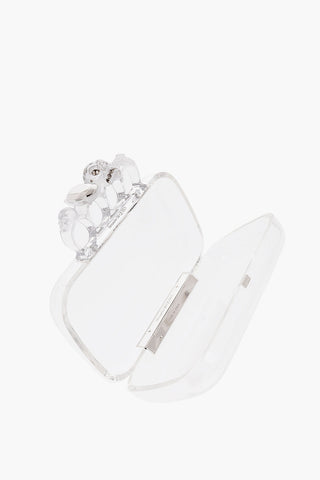 Transparent SKULL FOUR RING Clutch