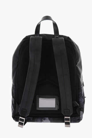 Front Pocketed Camouflage Nylon Backpack
