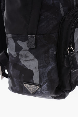 Front Pocketed Camouflage Nylon Backpack