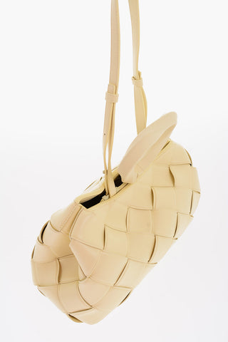 Borsa a Mano RING GRASP in Pelle Intrecciata con Tracolla