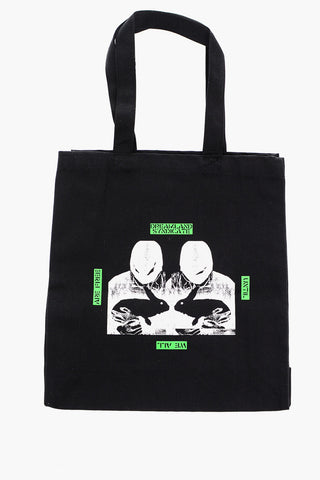 Neon Printed Canvas Tote Bag