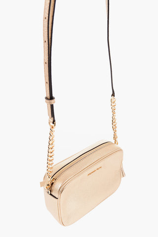 Lamè Leather JET SET Crossbody Bag