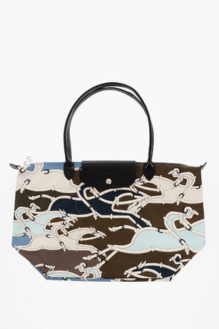 Printed Canvas LE PLIAGE GALOP Tote Bag
