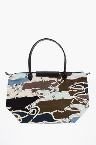 Printed Canvas LE PLIAGE GALOP Tote Bag