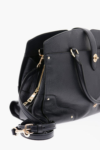 Textured Leather LINAV Tote Bag