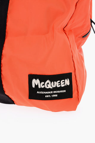 Logoed Patch Nylon Travel Duffel Bag