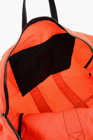 Logoed Patch Nylon Travel Duffel Bag