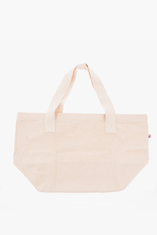 Borsa Shopping in Tela con Logo Stampato