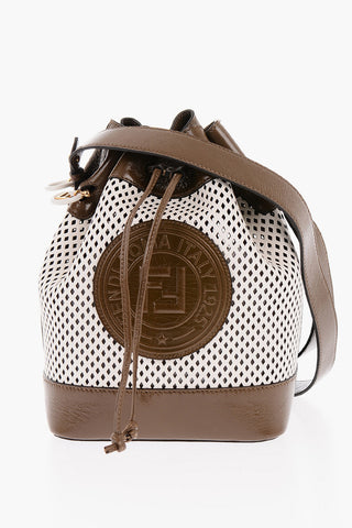 Borsa a Secchiello MON TRESOR in Pelle Traforata