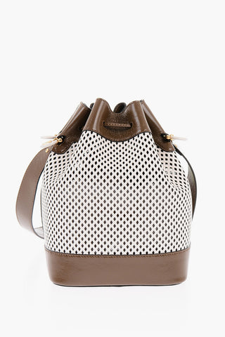 Borsa a Secchiello MON TRESOR in Pelle Traforata