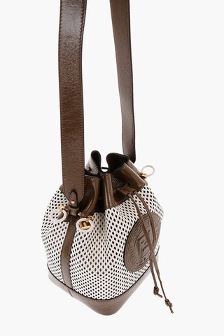 Borsa a Secchiello MON TRESOR in Pelle Traforata