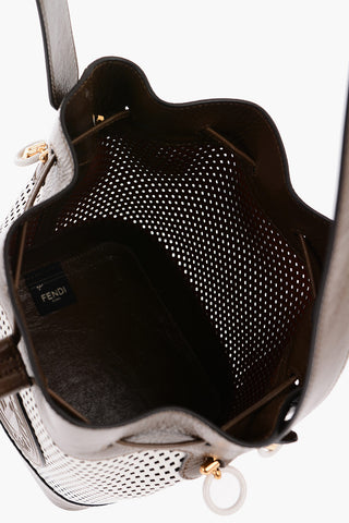 Borsa a Secchiello MON TRESOR in Pelle Traforata