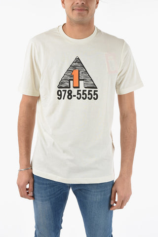 Printed Front T-JUST-C8 Crew-neck T-shirt
