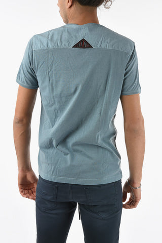 Solid Color T-DIERINGY T-Shirt with Breast Pocket