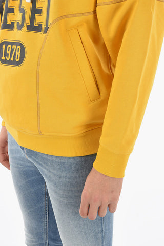 Printed Logo S-MUSTER Laces Hoodie