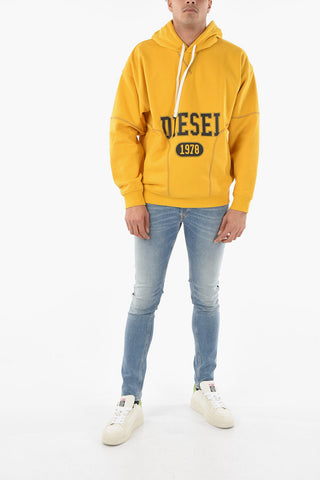 Printed Logo S-MUSTER Laces Hoodie