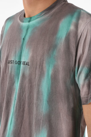 T-shirt Girocollo T-JUST-B52 Bicolore Effetto Acid Wash