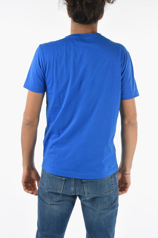 T-shirt Girocollo T-DIEGOR-DIV con Logo Ricamato in Rilievo 