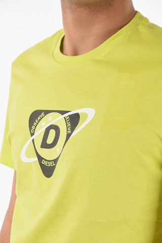 T-shirt Girocollo T-DIEGOS-K24 in Cotone con Stampa Frontale