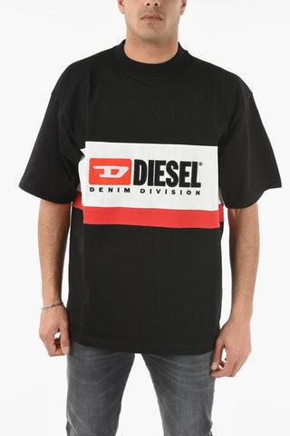 Logo Embroidered Logo T-STREAP-DIVISION Crew-Neck T-shirt