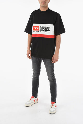 Logo Embroidered Logo T-STREAP-DIVISION Crew-Neck T-shirt