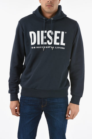 Cotton Contrasting Logo S-GIR Hoodie