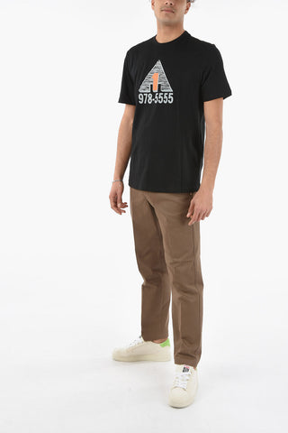 Front Printed Crew-neck T-JUST-C8 T-Shirt
