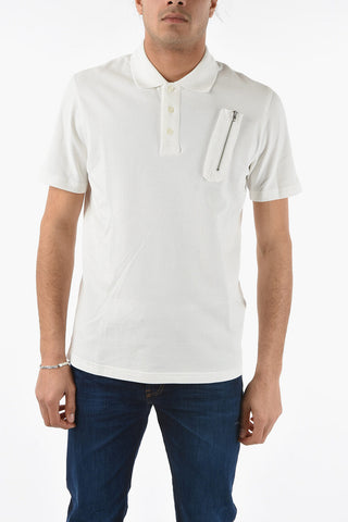 Zip Details T-SMITHREE 3-Buttons Polo Shirt