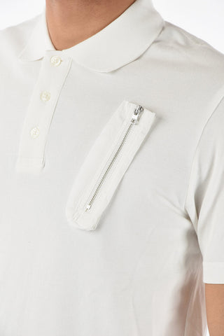 Zip Details T-SMITHREE 3-Buttons Polo Shirt