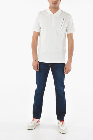 Zip Details T-SMITHREE 3-Buttons Polo Shirt