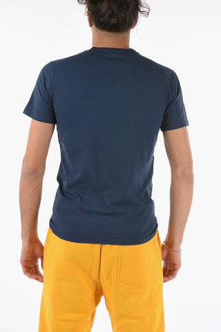 Contrasting Logo Crew-Neck T-Shirt