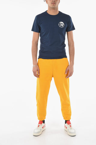 Contrasting Logo Crew-Neck T-Shirt