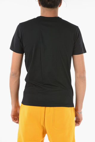 Contrasting Logo Crew-Neck T-Shirt