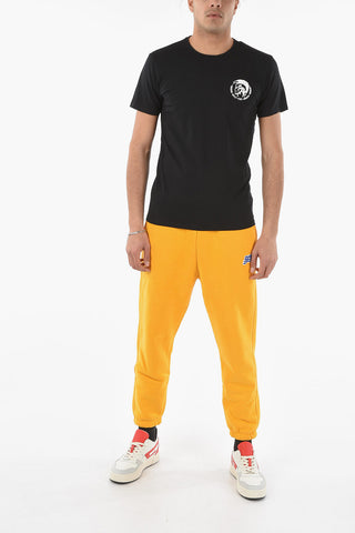 Contrasting Logo Crew-Neck T-Shirt