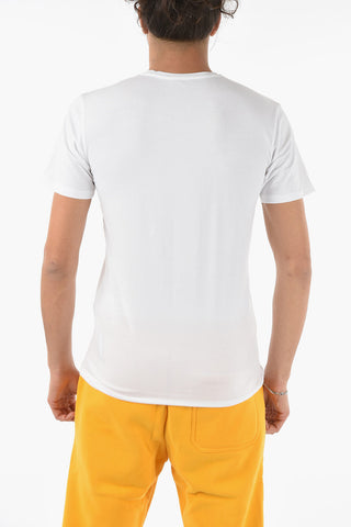 Contrasting Logo Crew-Neck T-Shirt