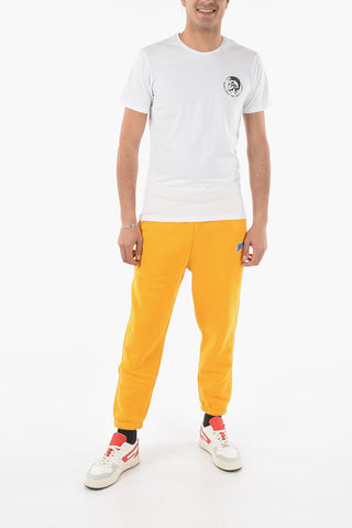 Contrasting Logo Crew-Neck T-Shirt