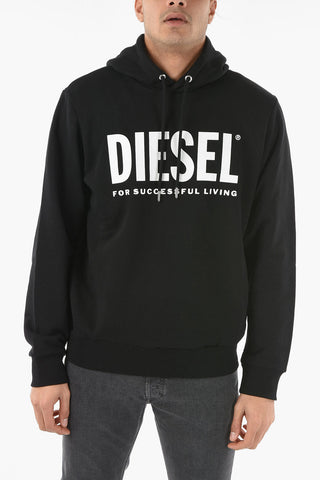 Cotton Contrasting Logo S-GIR Hoodie