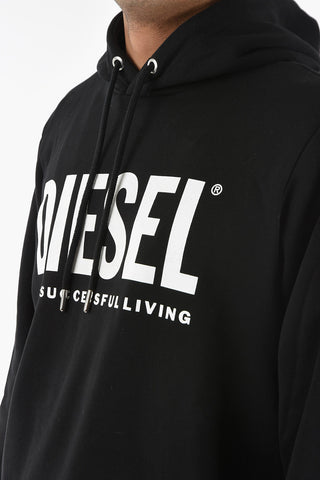 Cotton Contrasting Logo S-GIR Hoodie