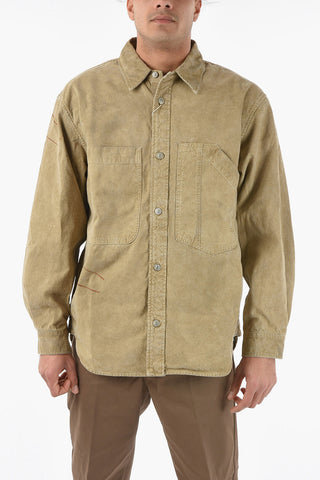Denim S-MOUNT Overshirt with Double Breast Pocket